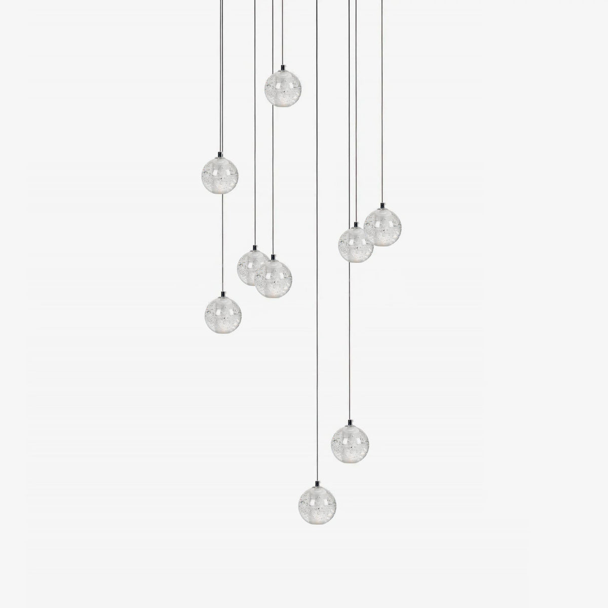 Kristallen Bollenlamp Hanglamp Meervoudig Chroom Glas Eethoek Woonkamer Plafondverlichting Modern Design Interieur | Sulvida
