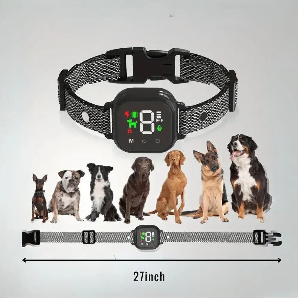 Intelligente hondentraining halsband met touchscreen display instelbare modi effectieve opvoeding honden | Sulvida