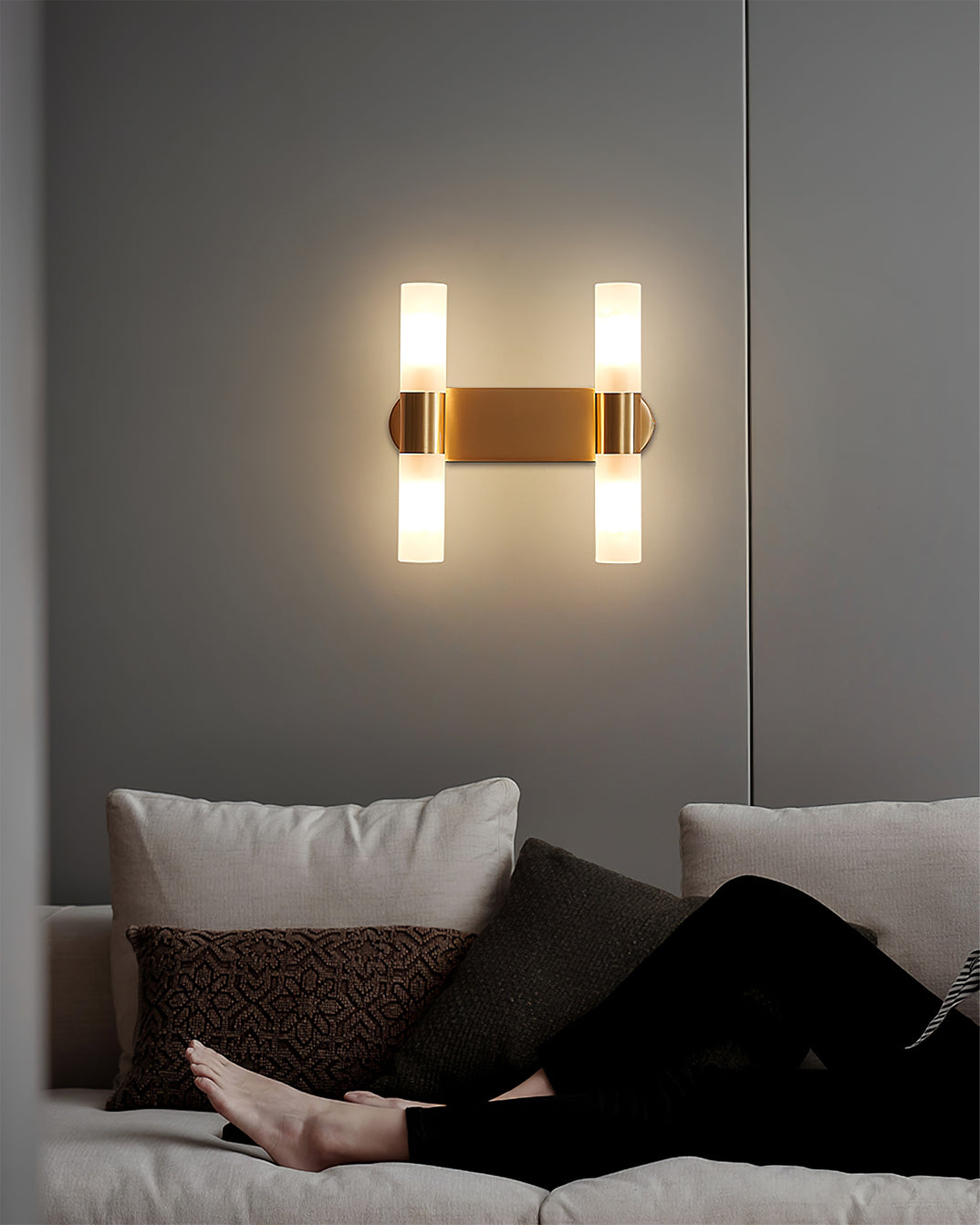 Wandlamp Acrylglas met G9 Fitting Koper Zwart Wit voor Woonkamer Hal Slaapkamer Modern Design Interieur IP20 | Sulvida