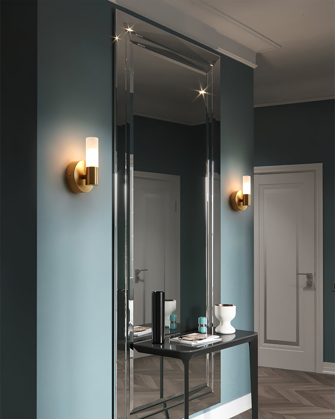Wandlamp Acrylglas met G9 Fitting Koper Zwart Wit voor Woonkamer Hal Slaapkamer Modern Design Interieur IP20 | Sulvida
