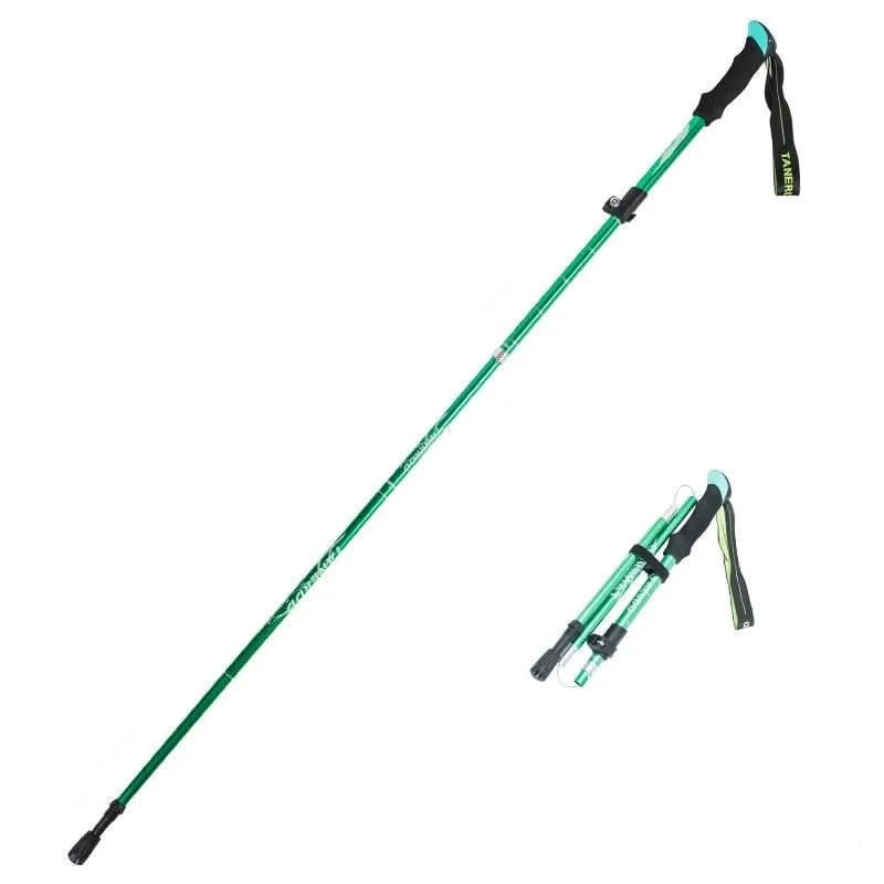 Verstelbare Opvouwbare Antislip Wandelstokken met Ergonomische Handgreep voor Outdoor Trekking en Hiking | Sulvida