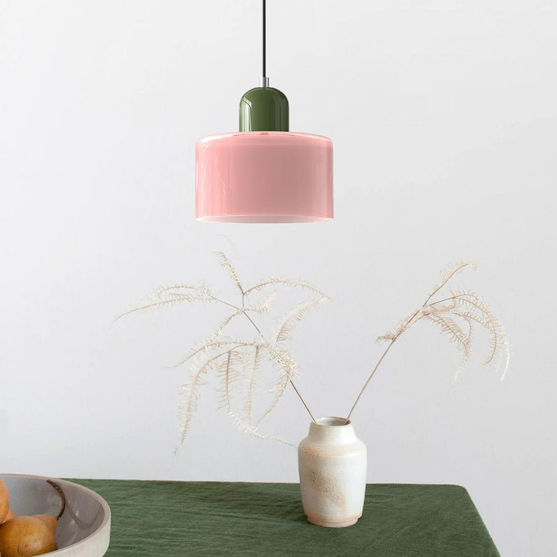 Glazen Hanglamp Bauhaus Design Goudkleurig Metaal E27 Fitting Eetkamer Woonkamer Verstelbaar Moderne Verlichting | Sulvida