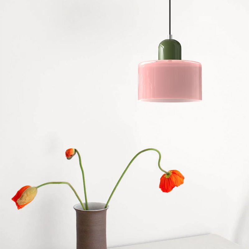 Glazen Hanglamp Bauhaus Design Goudkleurig Metaal E27 Fitting Eetkamer Woonkamer Verstelbaar Moderne Verlichting | Sulvida