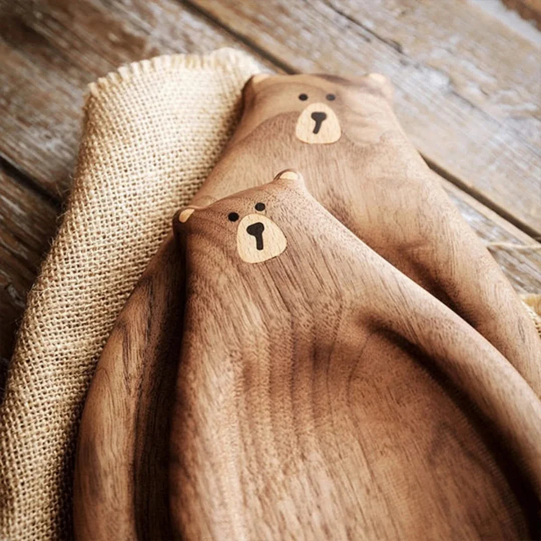 Houten Serveerplank Beer Vorm Snijplank Natuurlijk Hout Hapjesbord Keukenaccessoire Tafelaccessoire Decoratief | Sulvida