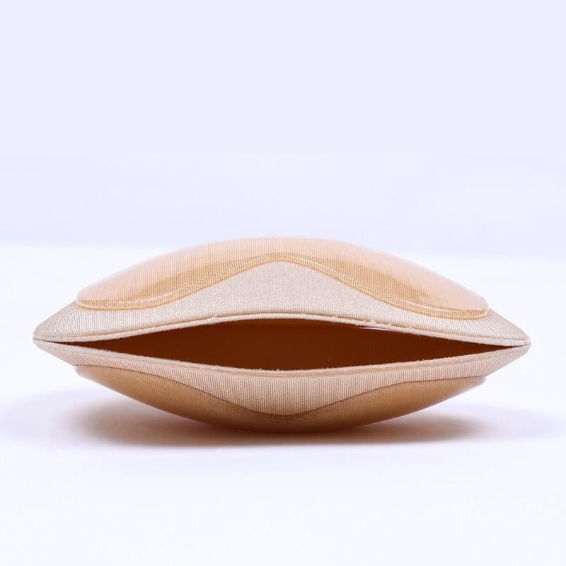 Zelfklevende Bikini Pads Zwemkleding Zwart Beige Waterbestendig Push-Up Inlegkussens BH Cups Badmode | Sulvida