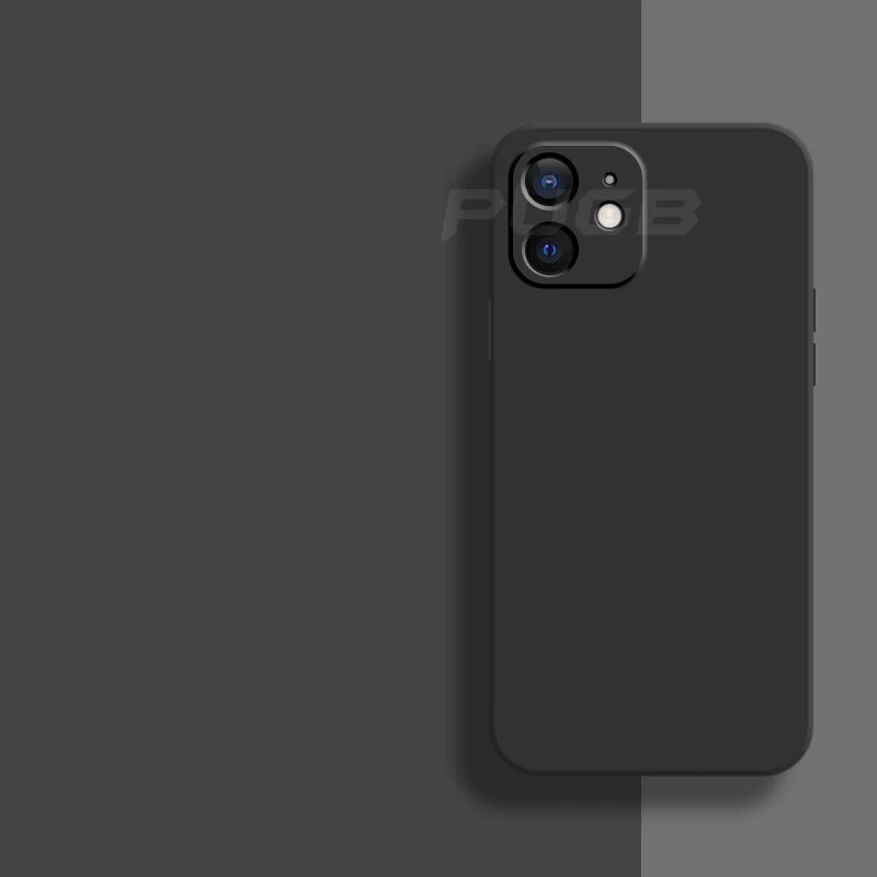 Siliconen iPhone hoesje vloeibaar rubber premium beschermhoes zacht duurzaam mat flexibel telefooncover iPhone 11 12 13 Pro Max mini modelaanduiding aanpasbaar verfijnd mooi design dagelijks gebruik | Sulvida