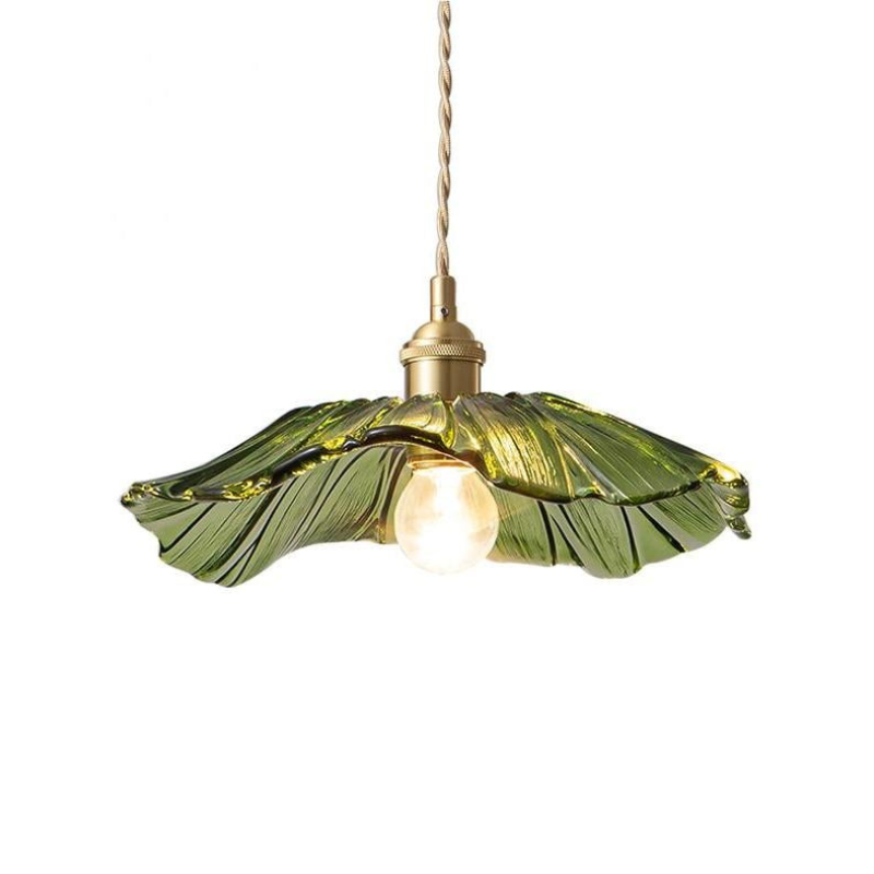 Glazen Hanglamp Bloem Ø26cm Decoratieve Pendelverlichting Eetkamer Slaapkamer Hal Moderne Sfeervolle Lamp | Sulvida