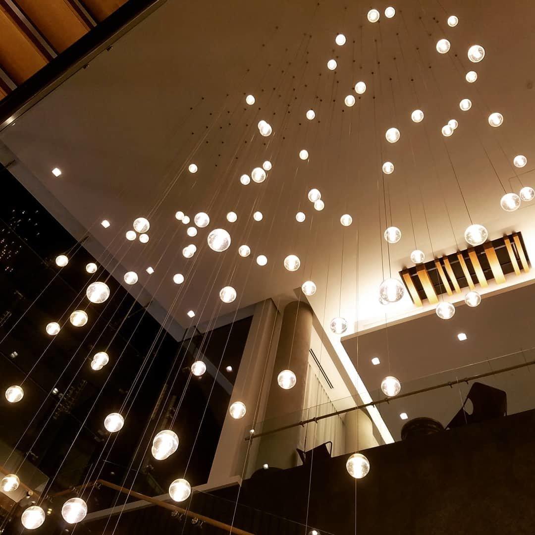 Kristallen Bollenlamp Hanglamp Meervoudig Chroom Glas Eethoek Woonkamer Plafondverlichting Modern Design Interieur | Sulvida