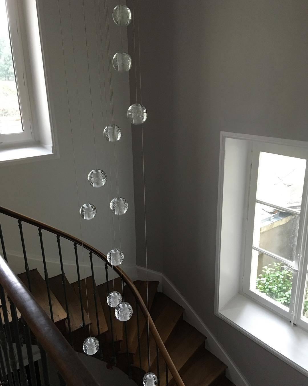 Kristallen Bollenlamp Hanglamp Meervoudig Chroom Glas Eethoek Woonkamer Plafondverlichting Modern Design Interieur | Sulvida