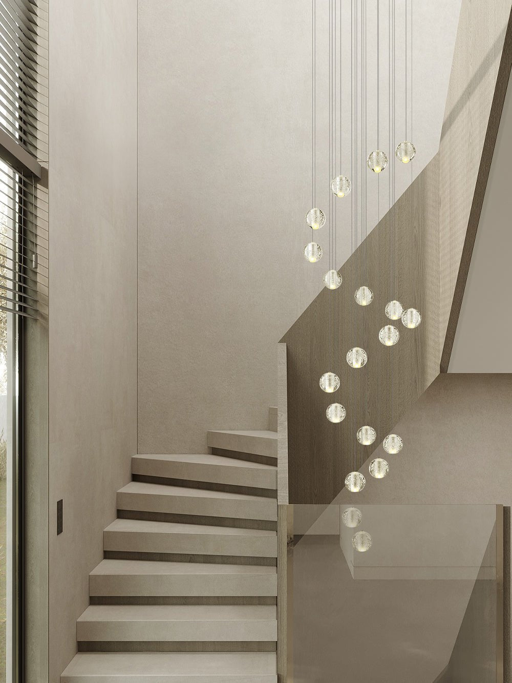 Kristallen Bollenlamp Hanglamp Meervoudig Chroom Glas Eethoek Woonkamer Plafondverlichting Modern Design Interieur | Sulvida
