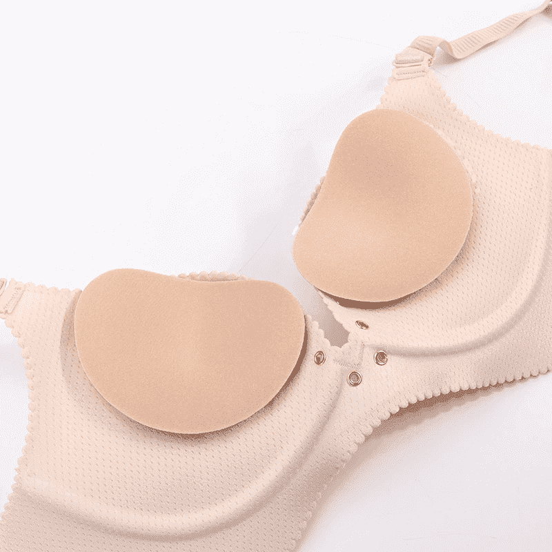 Zelfklevende Bikini Pads Zwemkleding Zwart Beige Waterbestendig Push-Up Inlegkussens BH Cups Badmode | Sulvida