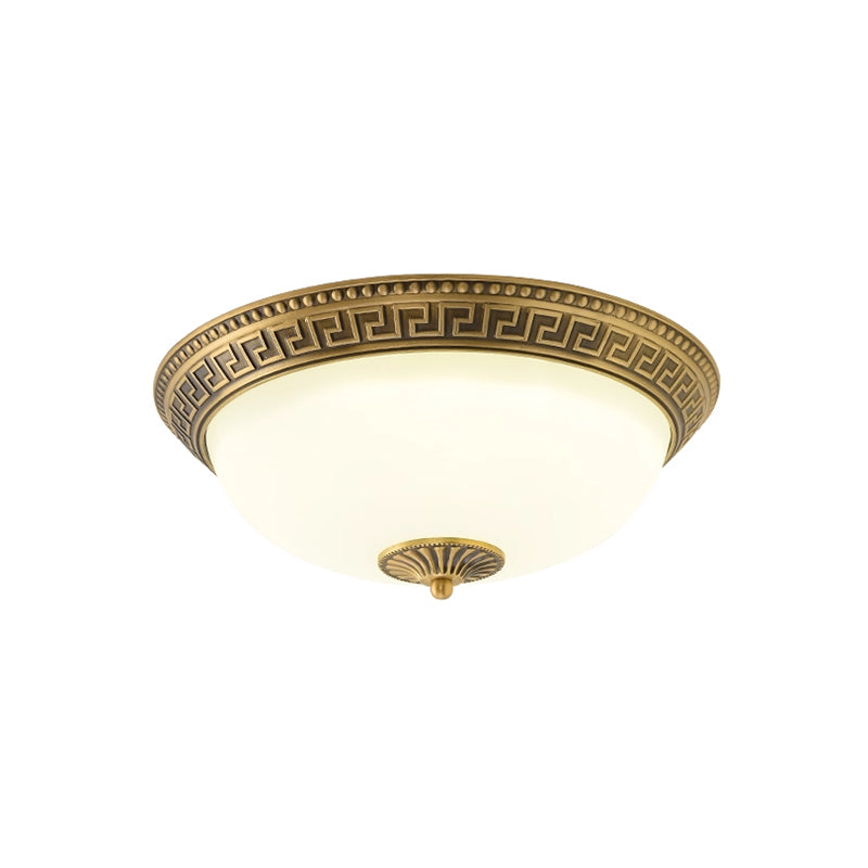 Ronde plafondlamp met glazen kap metalen armatuur LED verlichtingselement 30 40 50cm interieurverlichting | Sulvida