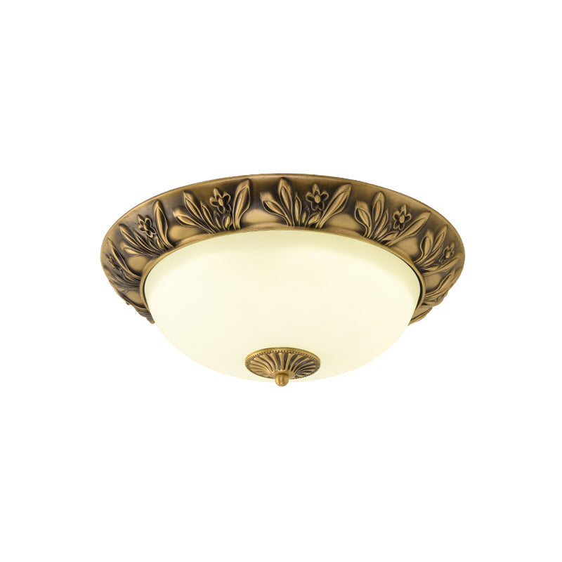 Ronde plafondlamp met glazen kap metalen armatuur LED verlichtingselement 30 40 50cm interieurverlichting | Sulvida
