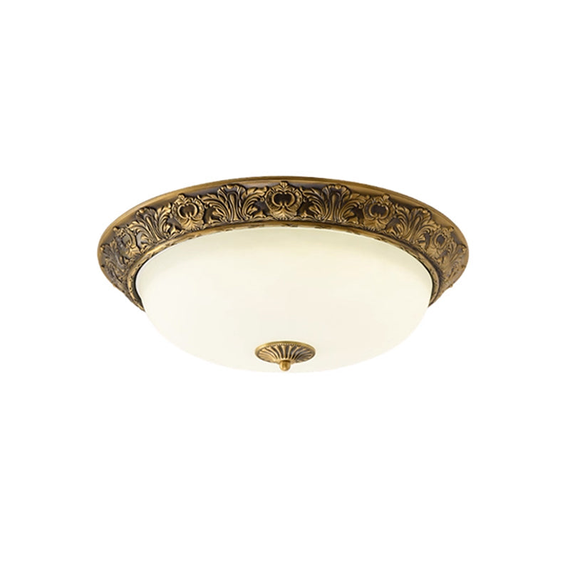 Ronde plafondlamp met glazen kap metalen armatuur LED verlichtingselement 30 40 50cm interieurverlichting | Sulvida