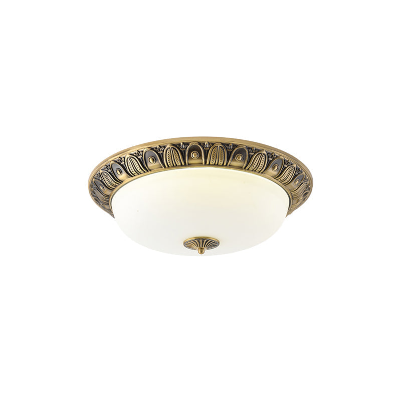 Ronde plafondlamp met glazen kap metalen armatuur LED verlichtingselement 30 40 50cm interieurverlichting | Sulvida