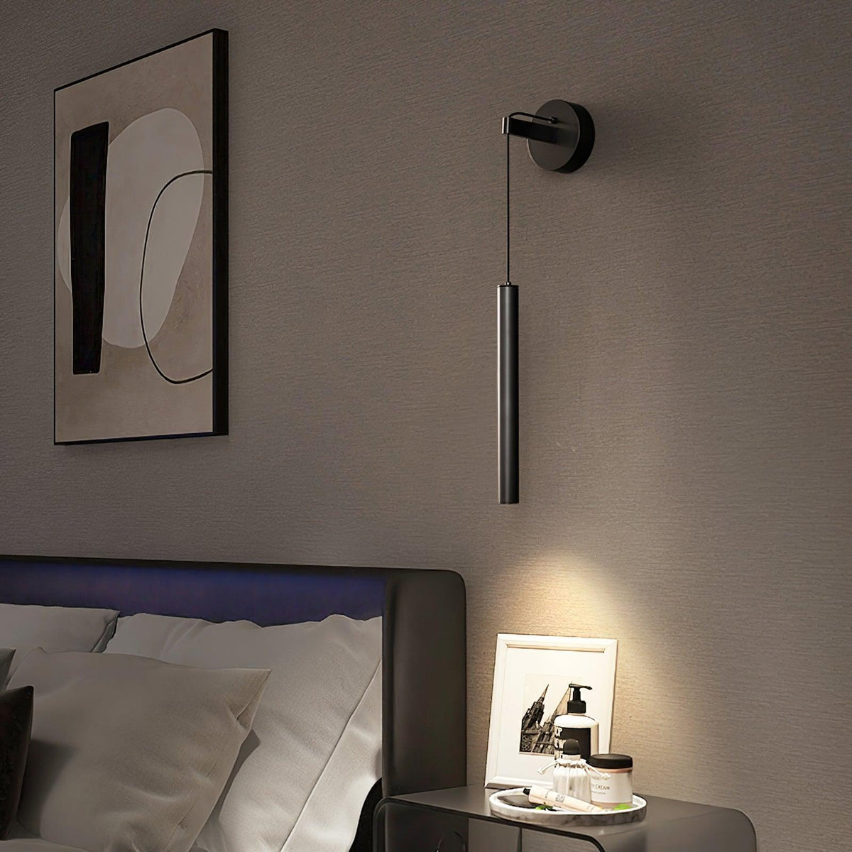 Minimalistische Wandlamp Messing of Zwart 60cm LED Geïntegreerd Strak Design Lijnverlichting Interieur | Sulvida
