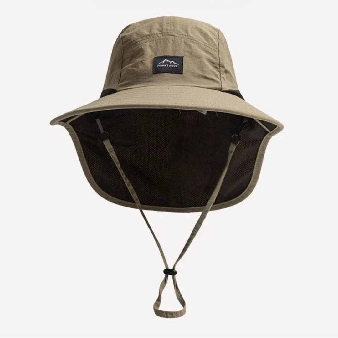 Zonnebescherming Hoed met Nekflap UPF 50+ UV-Blokkering Wandelcap Outdoor Ademend Unisex Brimveil Zomerhoed | Sulvida