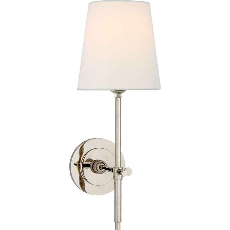 Wandlamp Messing met Linnen Kap Klassieke Wandverlichting Slaapkamer Eetkamer Warm Sfeerverlichting Elegant | Sulvida