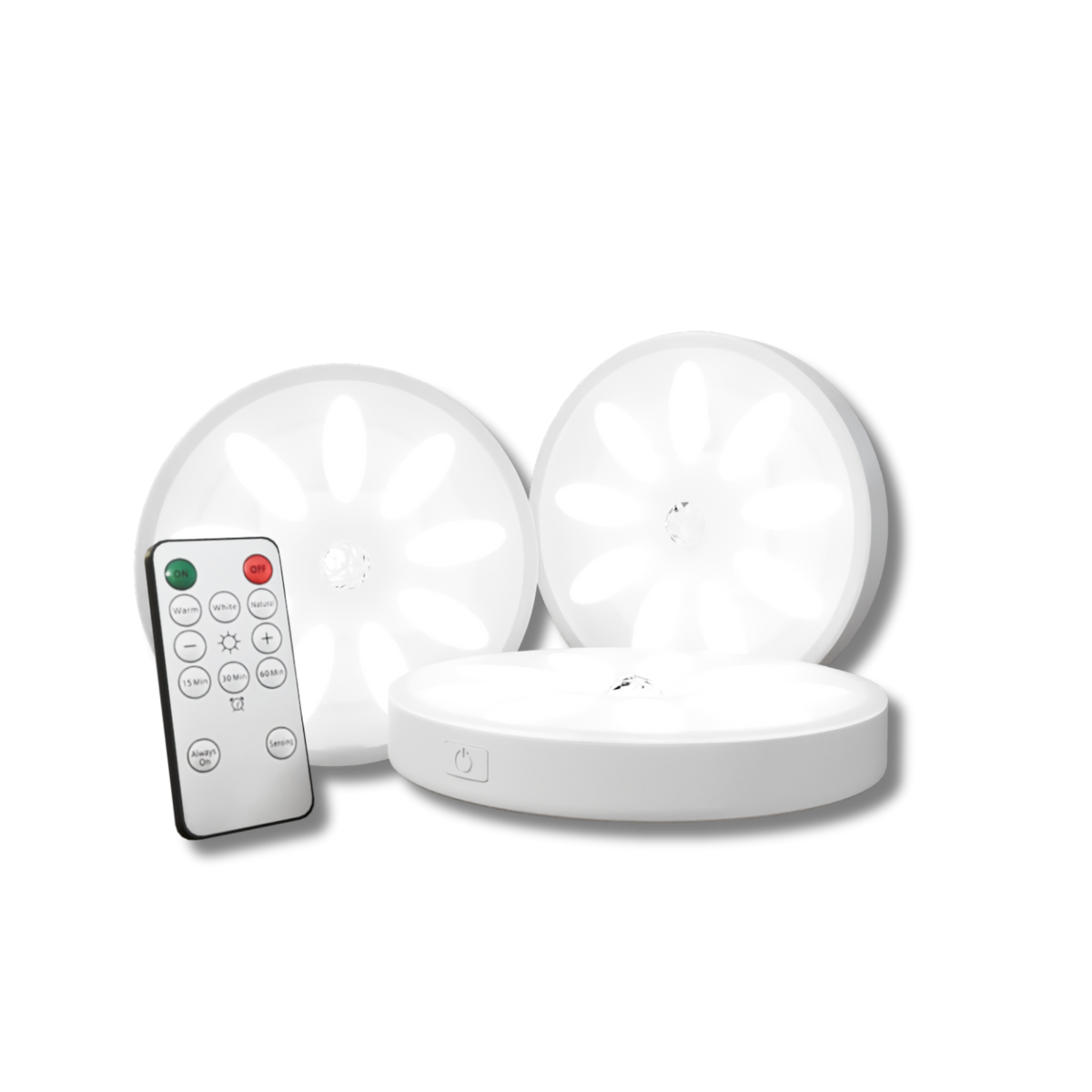 Oplaadbare LED-spots met bewegingssensor dimfunctie magnetische bevestiging draadloos op batterij verlichting | Sulvida