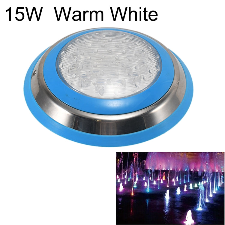 Pool-Unterwasserbeleuchtung 15 W LED aus Edelstahl zur Wandmontage, IP68 wasserdicht, Poolleuchte für den Außenbereich | Sulvida