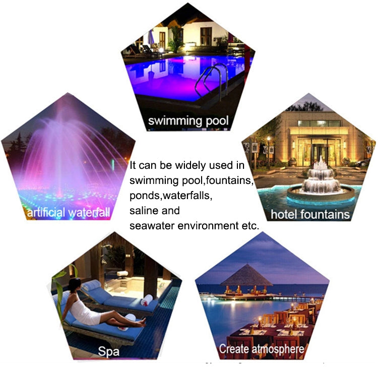 Pool-Unterwasserbeleuchtung 15 W LED aus Edelstahl zur Wandmontage, IP68 wasserdicht, Poolleuchte für den Außenbereich | Sulvida