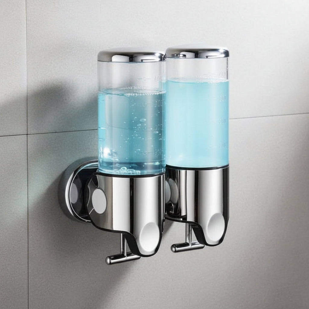 Wandzeepdispenser 500ml RVS – Pompflacon voor Badkamer Douche Toilet Wastafel – Lotion Shampoo Dispenser | Sulvida