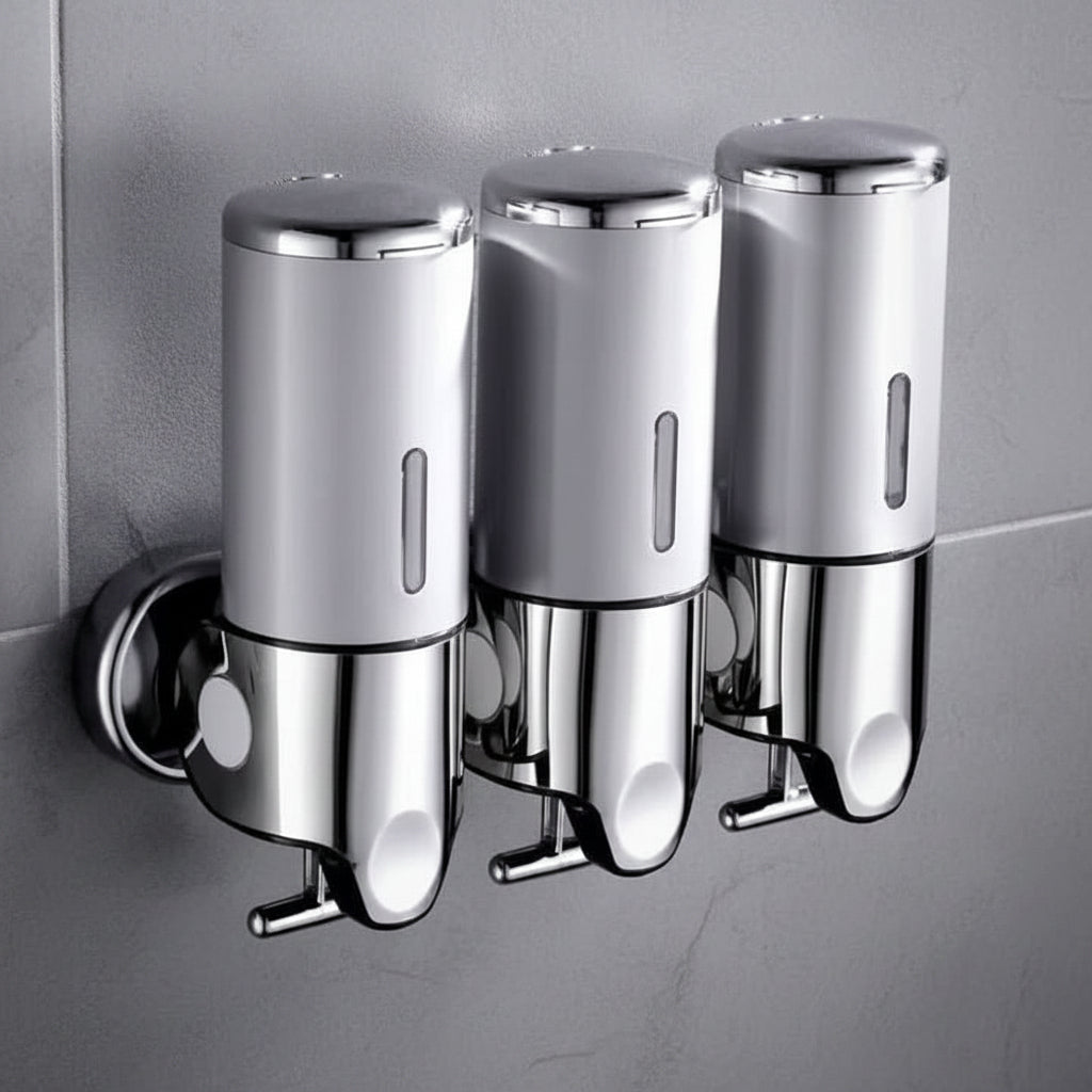 Wandzeepdispenser 500ml RVS – Pompflacon voor Badkamer Douche Toilet Wastafel – Lotion Shampoo Dispenser | Sulvida