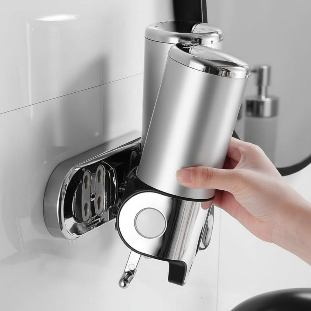 Wandzeeppompje RVS-Look 500ml Zilver Goud Zwart Wit Transparant Badkamer Keuken Toilet Kantoor Hygiënisch | Sulvida