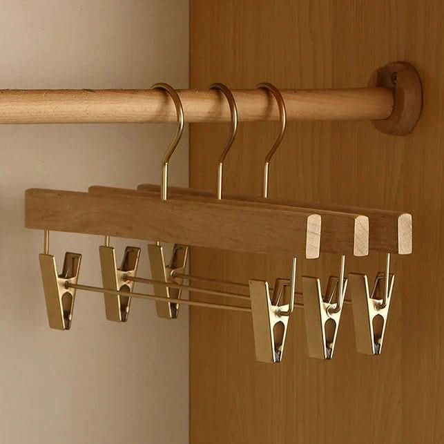 Cintres en bois larges, lot de 3, pour une penderie soignée, organisation de garde-robe, bois durable et antidérapant