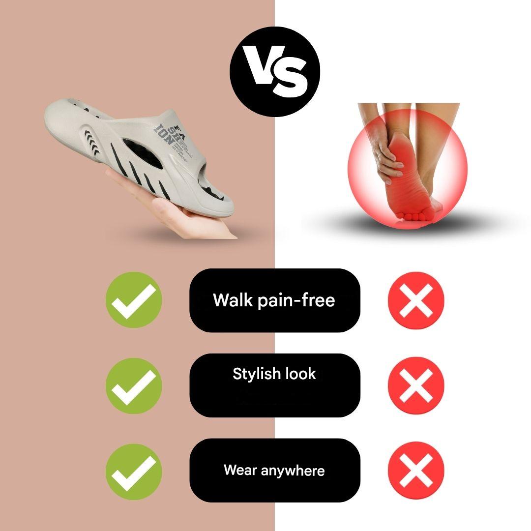 Massageslippers met Reflexpunten Ergonomische Huisslippers Dames Heren EVA Antislip Voetmassage Badslippers | Sulvida