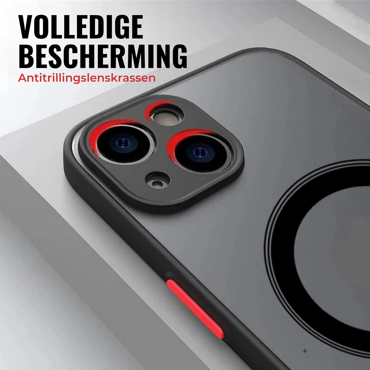 MagSafe Telefoonhoesje met Schokabsorptie voor iPhone – Stijlvol Beschermhoesje met Draadloos Opladen en Valbeveiliging | Sulvida