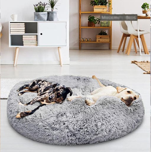 Hondenmand Rond met Verhoogde Rand – Kalmerende Slaapplek voor Hond en Kat | Sulvida