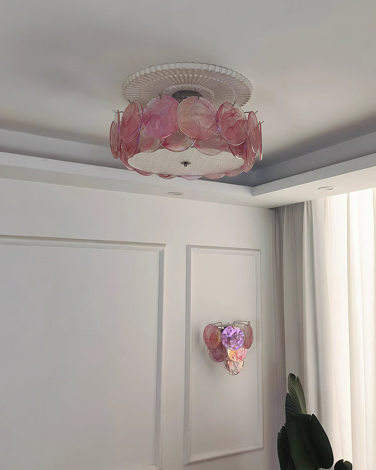 Plafondlamp met metalen frame en glazen bol voor woonkamer, slaapkamer, eetkamer, hal en lounge industrieel | Sulvida