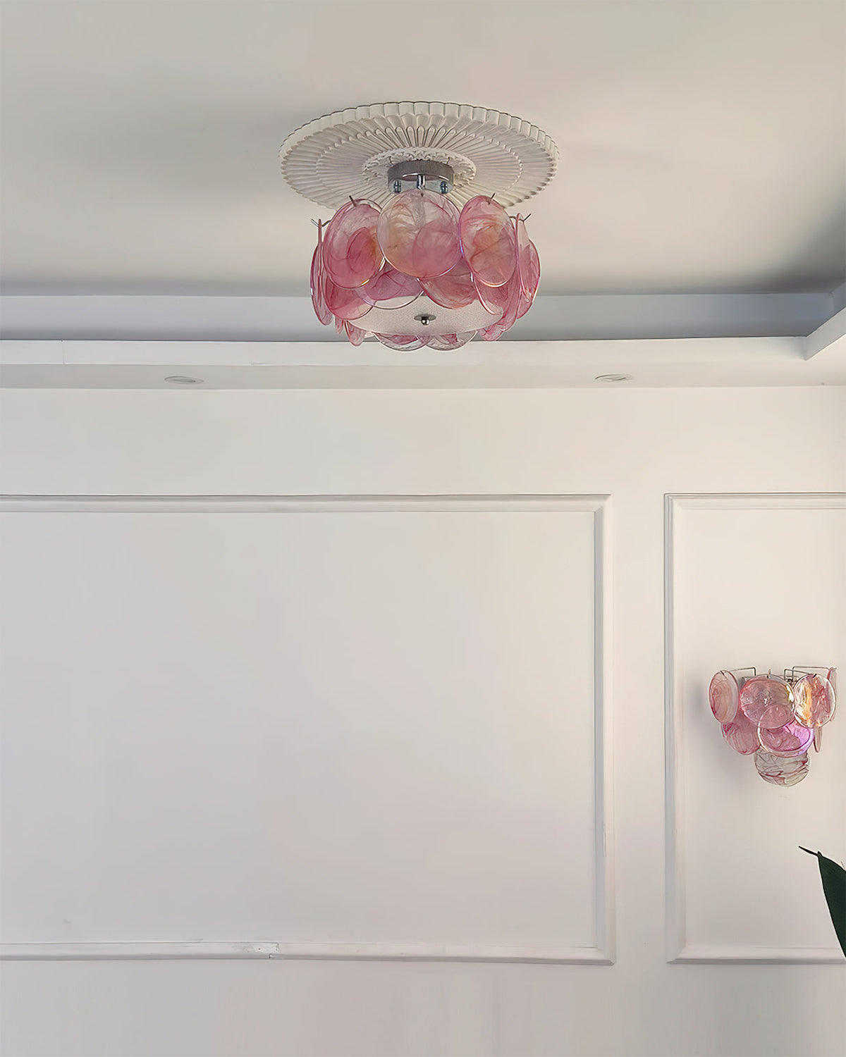 Plafondlamp met metalen frame en glazen bol voor woonkamer, slaapkamer, eetkamer, hal en lounge industrieel | Sulvida