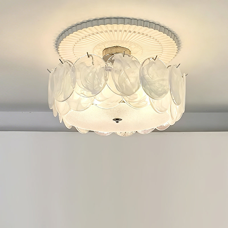 Plafondlamp met metalen frame en glazen bol voor woonkamer, slaapkamer, eetkamer, hal en lounge industrieel | Sulvida