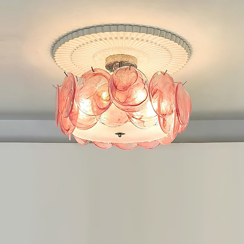 Plafondlamp met metalen frame en glazen bol voor woonkamer, slaapkamer, eetkamer, hal en lounge industrieel | Sulvida