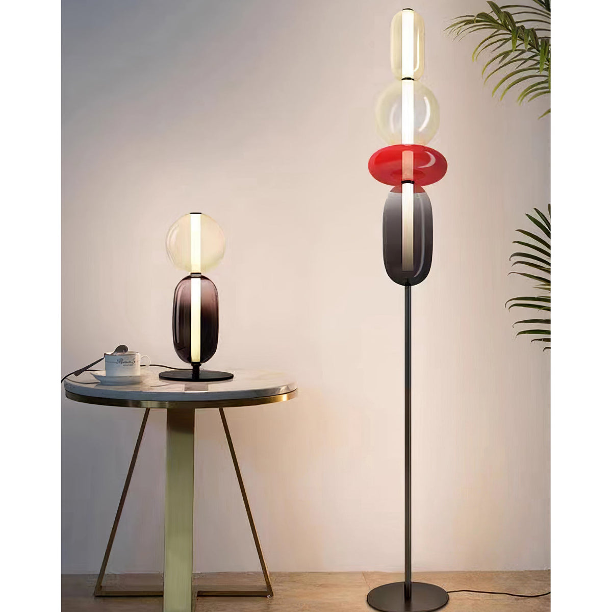 Tafellamp Glas Metaal LED 20cm Dimbaar Afstandsbediening Decoratieve Bureaulamp Woonkamer Slaapkamer | Sulvida