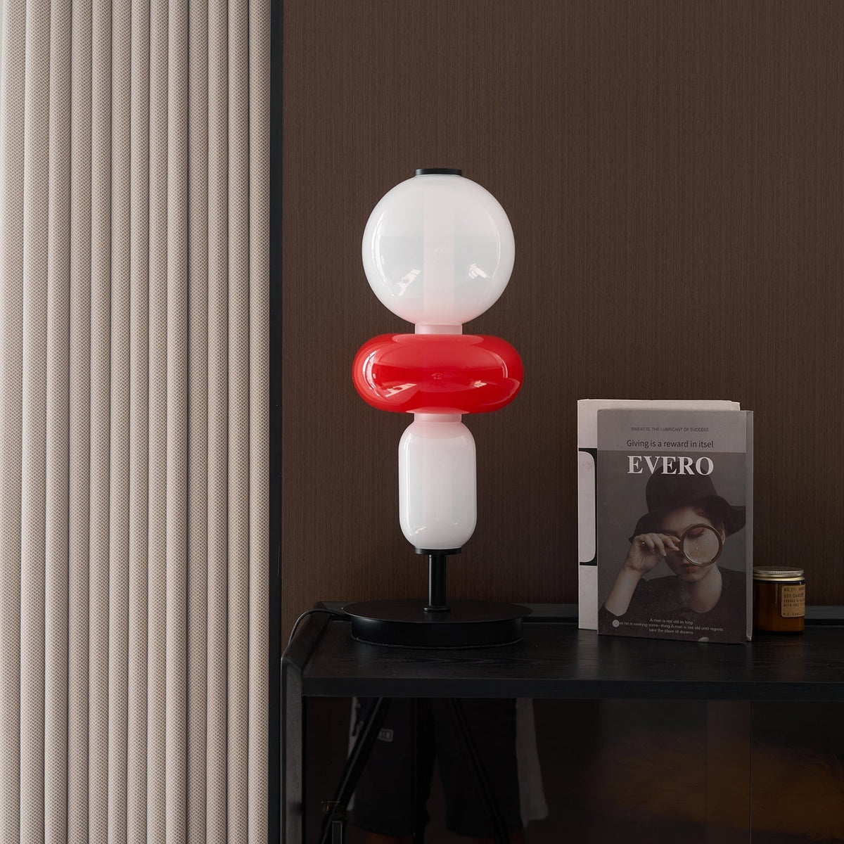 Tafellamp Glas Metaal LED 20cm Dimbaar Afstandsbediening Decoratieve Bureaulamp Woonkamer Slaapkamer | Sulvida