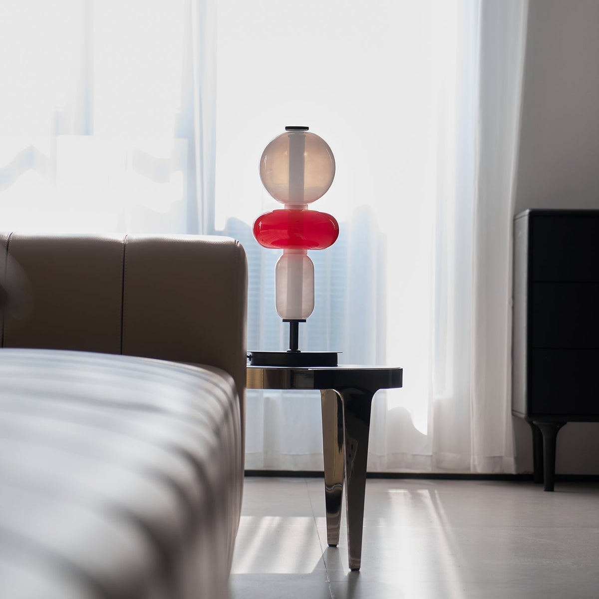 Tafellamp Glas Metaal LED 20cm Dimbaar Afstandsbediening Decoratieve Bureaulamp Woonkamer Slaapkamer | Sulvida