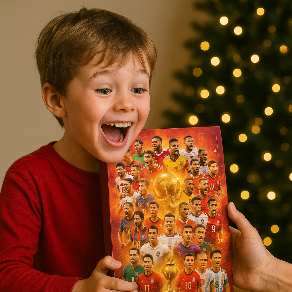Voetbal Adventskalender met 24 Verrassingen voor Fans Countdown December Feestdagen Sport Speelgoed Cadeau | Sulvida