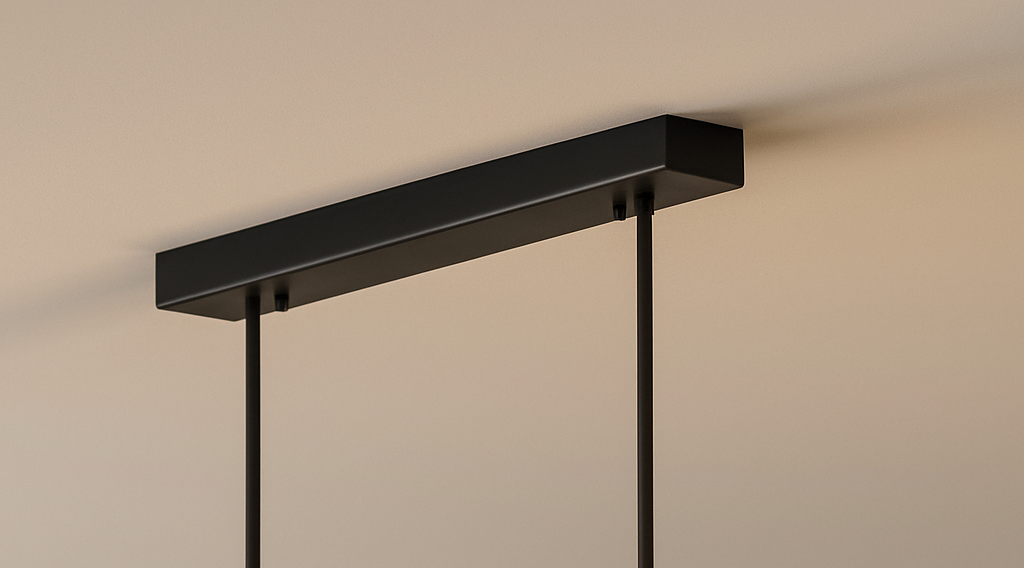 Lineaire LED hanglamp aluminium verstelbaar zwart voor eettafel keukeneiland kantoor dimbaar warm wit 3000K | Sulvida