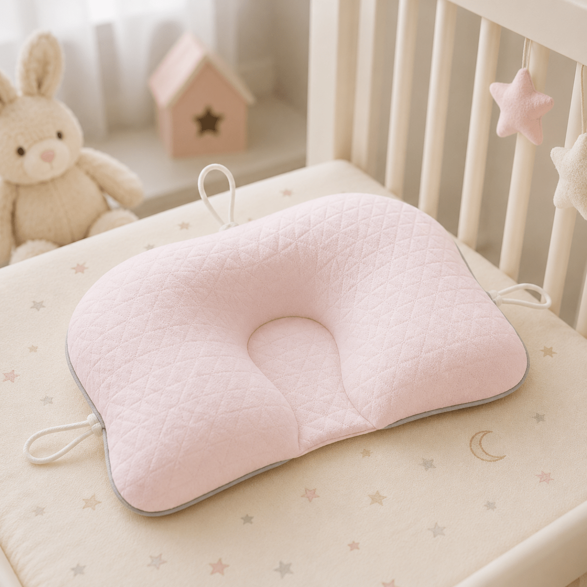 Babykussen Ergonomisch Ademend met Optimale Hoofdsteun voor Comfortabele Nachtrust en Gezonde Hoofdpositie | Sulvida