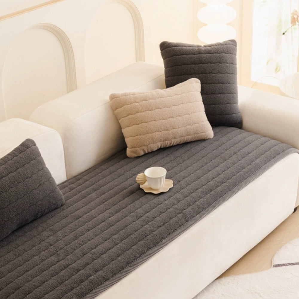 Zachte Bankhoes Pluche Microvezel Antislip Bescherming voor Bank Meubels Woonkamer Slaapkamer Interieur | Sulvida