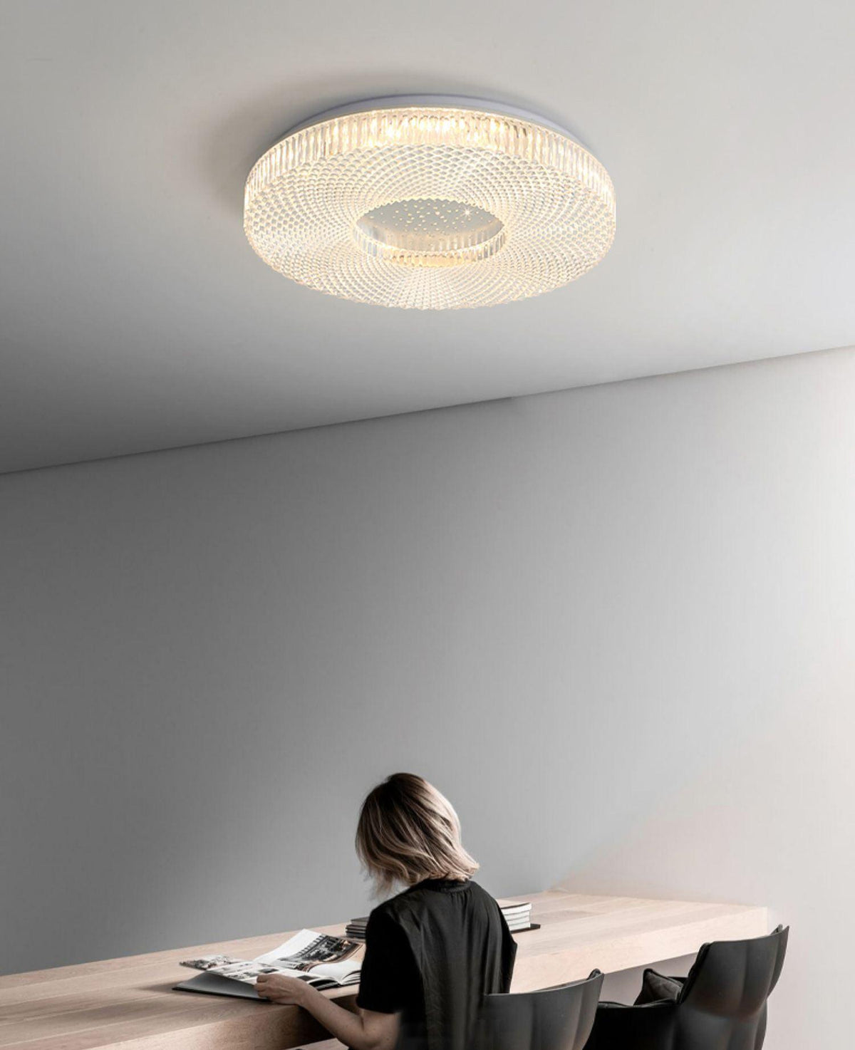 LED Plafondlamp Acryl Goud Wit Rond Luxe Dimbaar Modern Design Woonkamer Slaapkamer Entree Plafondverlichting | Sulvida