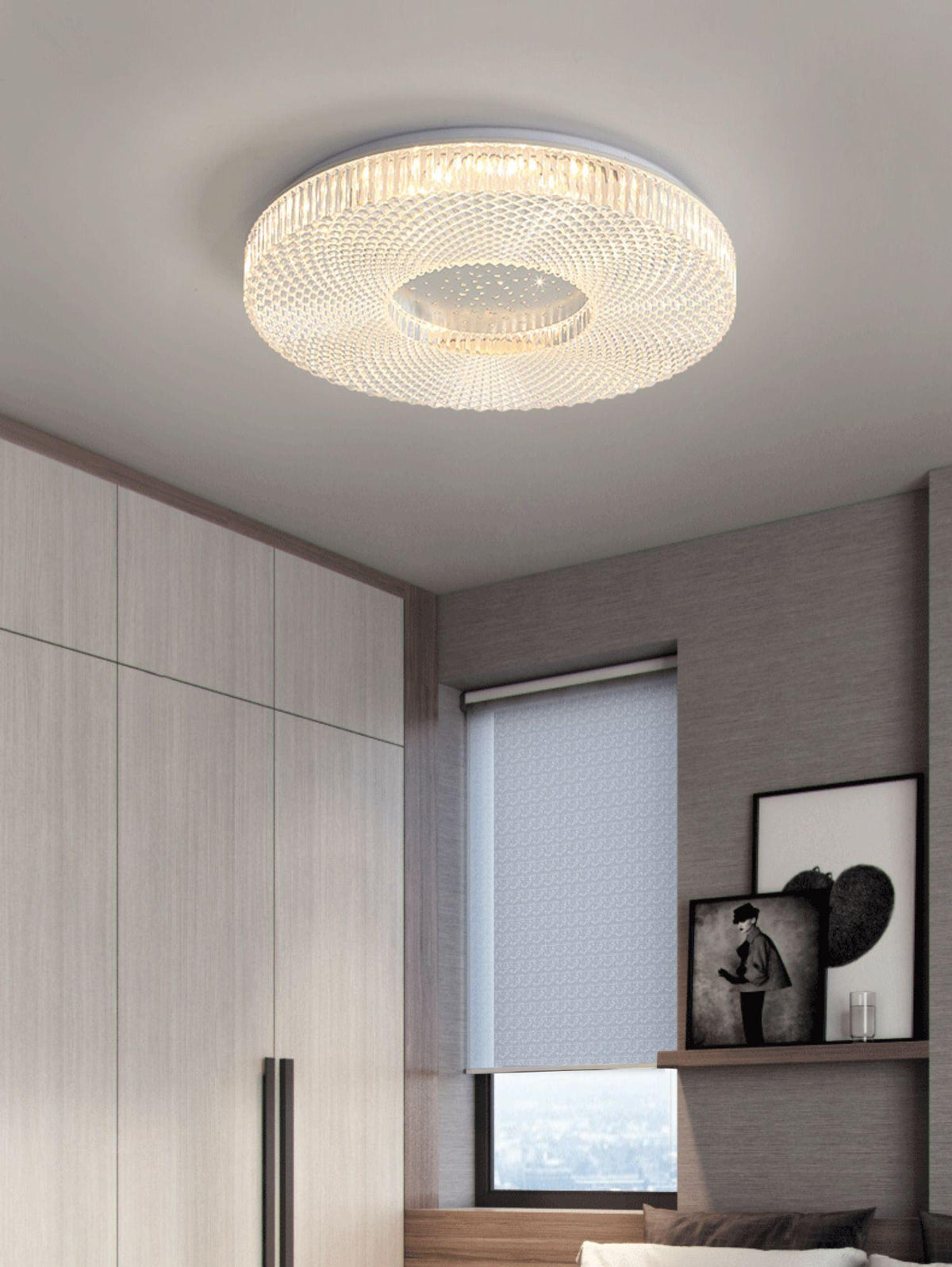 LED Plafondlamp Acryl Goud Wit Rond Luxe Dimbaar Modern Design Woonkamer Slaapkamer Entree Plafondverlichting | Sulvida