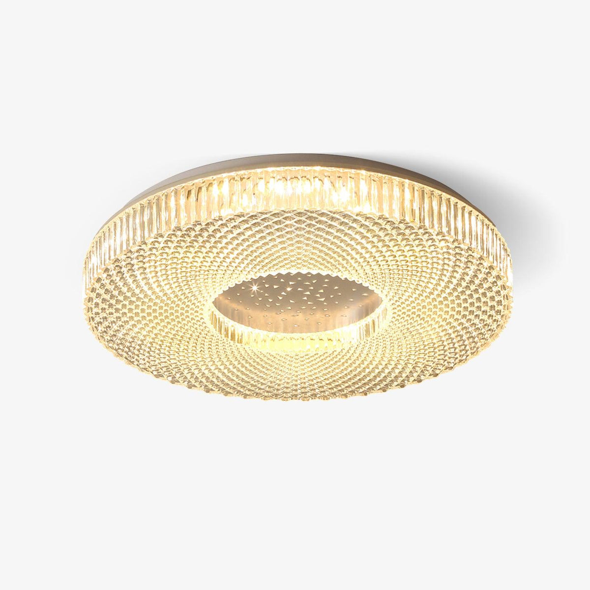 LED Plafondlamp Acryl Goud Wit Rond Luxe Dimbaar Modern Design Woonkamer Slaapkamer Entree Plafondverlichting | Sulvida