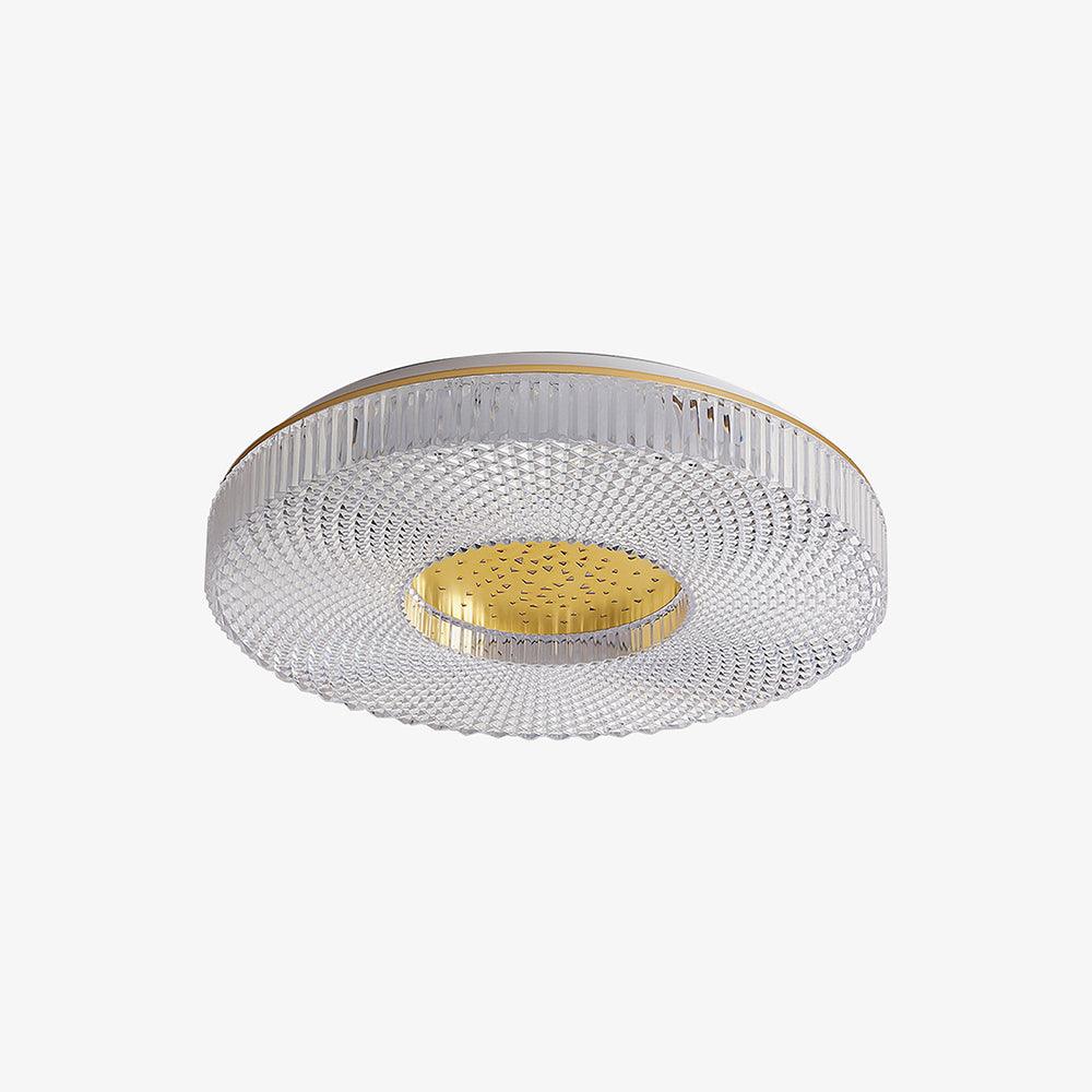 LED Plafondlamp Acryl Goud Wit Rond Luxe Dimbaar Modern Design Woonkamer Slaapkamer Entree Plafondverlichting | Sulvida