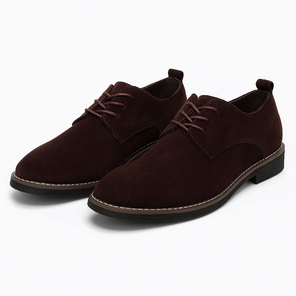 Klassieke Herenschoenen Derby Leren Veterschoen Zakelijk Elegant Glad Leer Formele Stijl Kantoor Mode | Sulvida