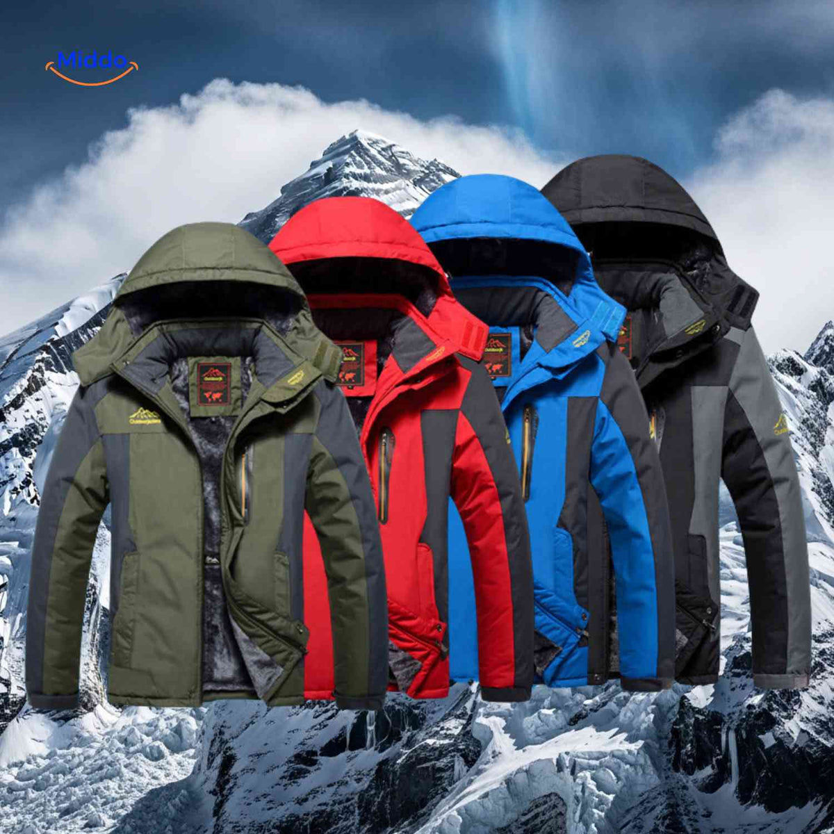 Gewatteerde Winterjas Waterdicht Winddicht Fleecevoering Outdoor Herfst Winter Warme Jas Heren Dames Winterkleding | Sulvida
