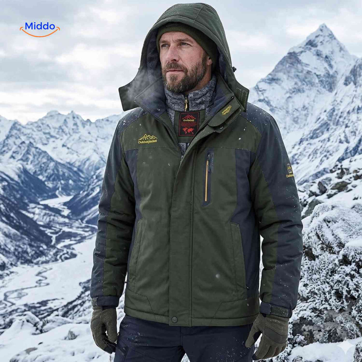 Gewatteerde Winterjas Waterdicht Winddicht Fleecevoering Outdoor Herfst Winter Warme Jas Heren Dames Winterkleding | Sulvida
